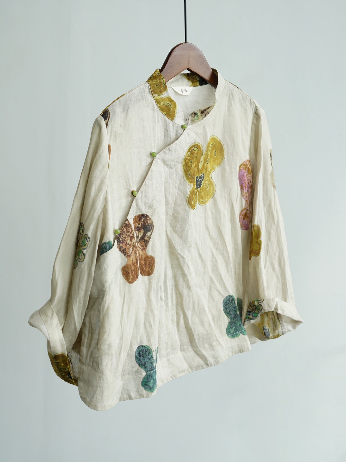 Abstract Floral Cheongsam Qipao Top