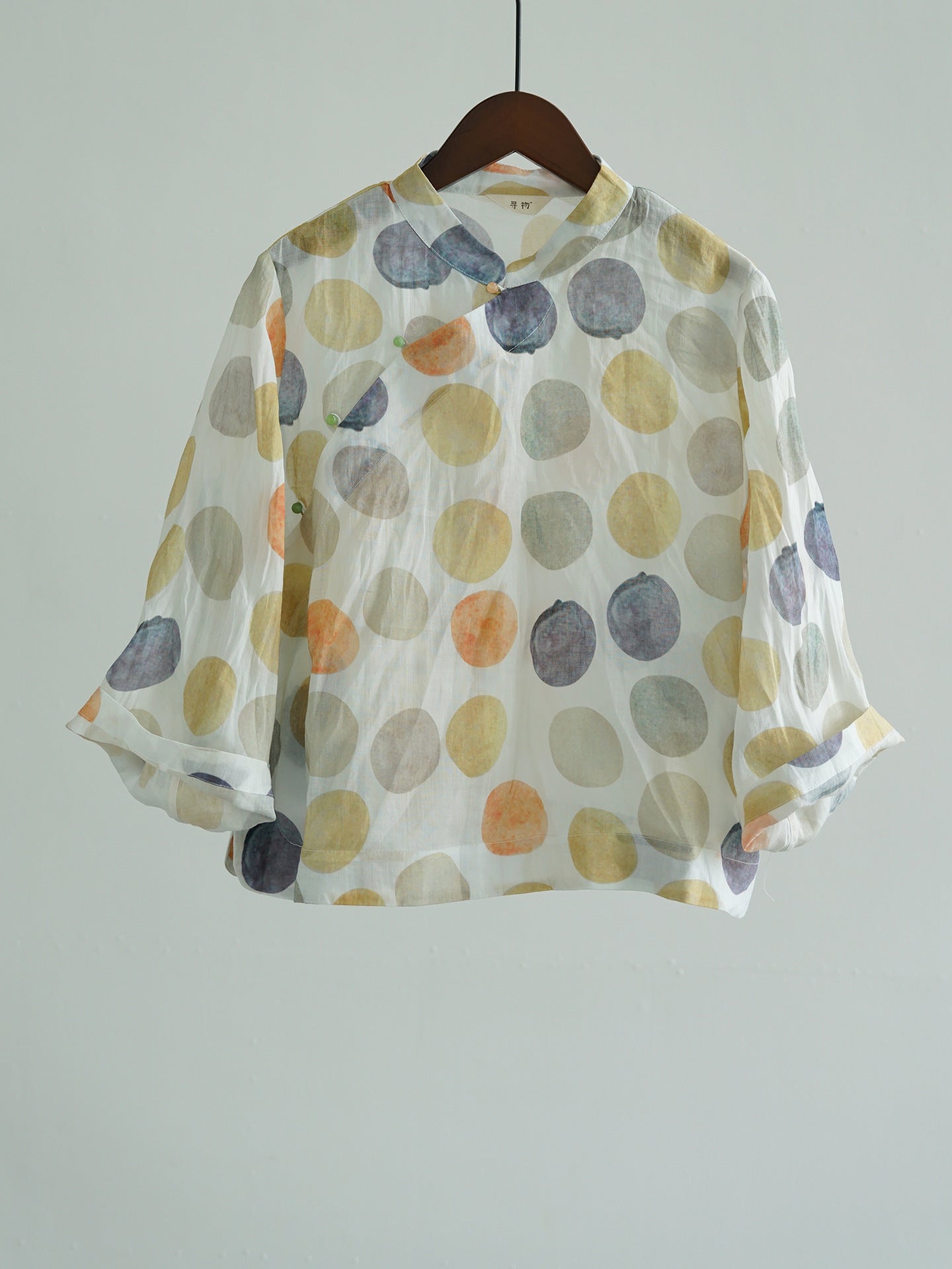 Autumn Polka Dot Cheongsam Qipao Top