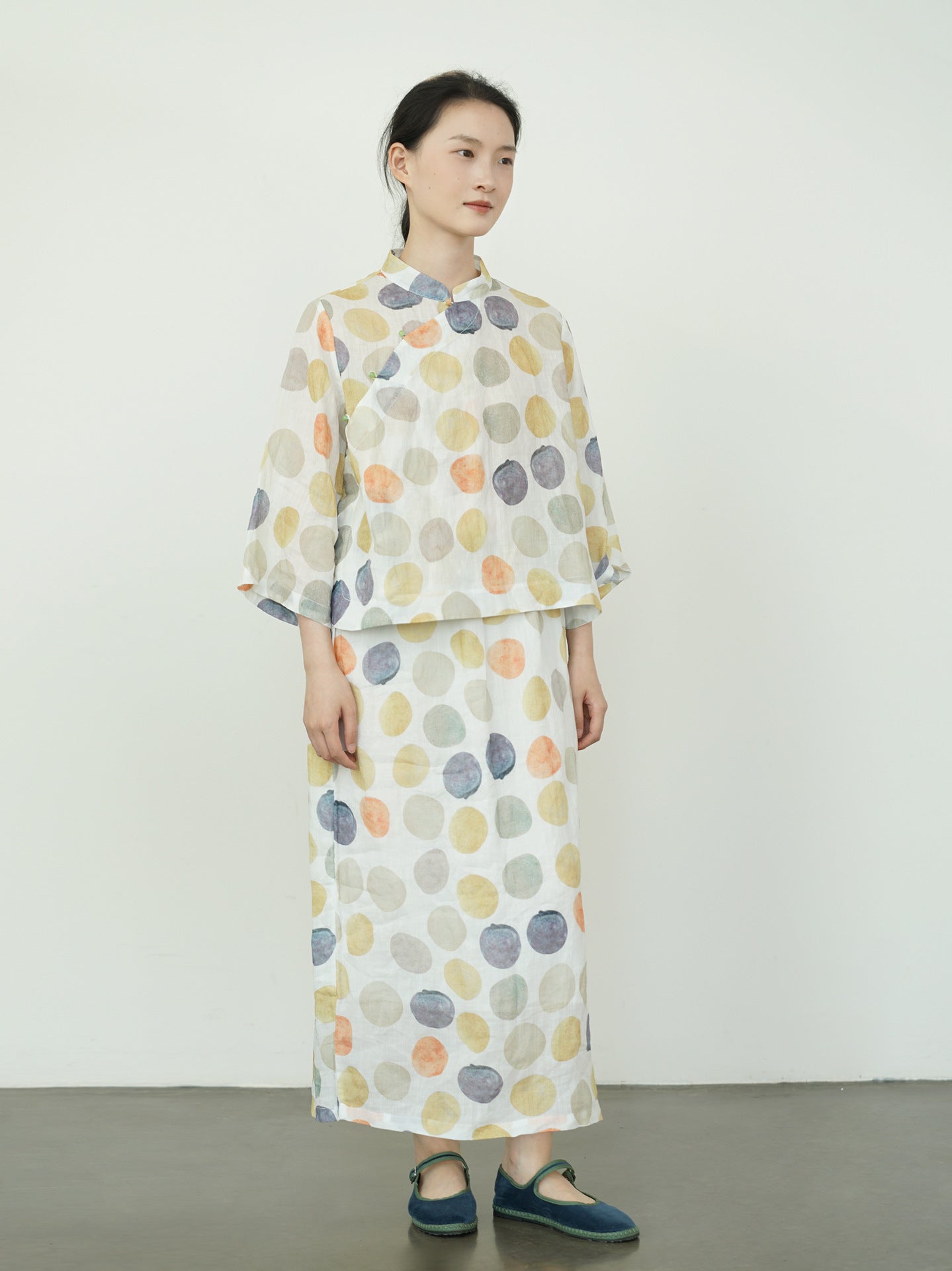 Autumn Polka Dot Skirt