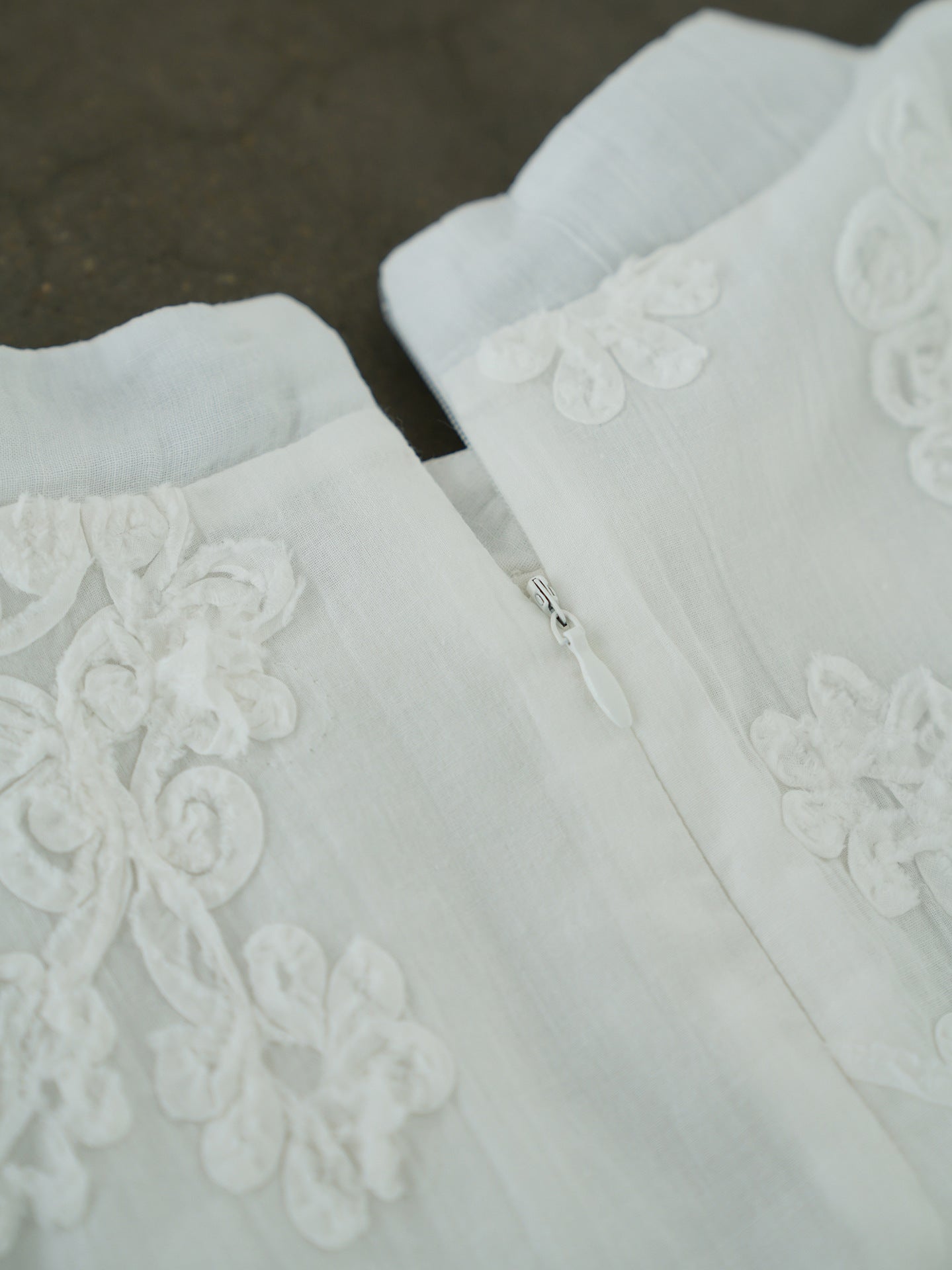 Double Layered Embroidered Cheongsam Qipao Top