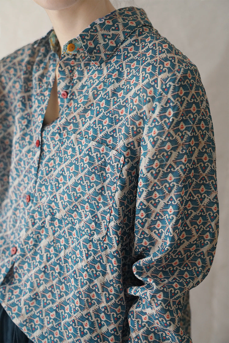 Geometric Print Shirt