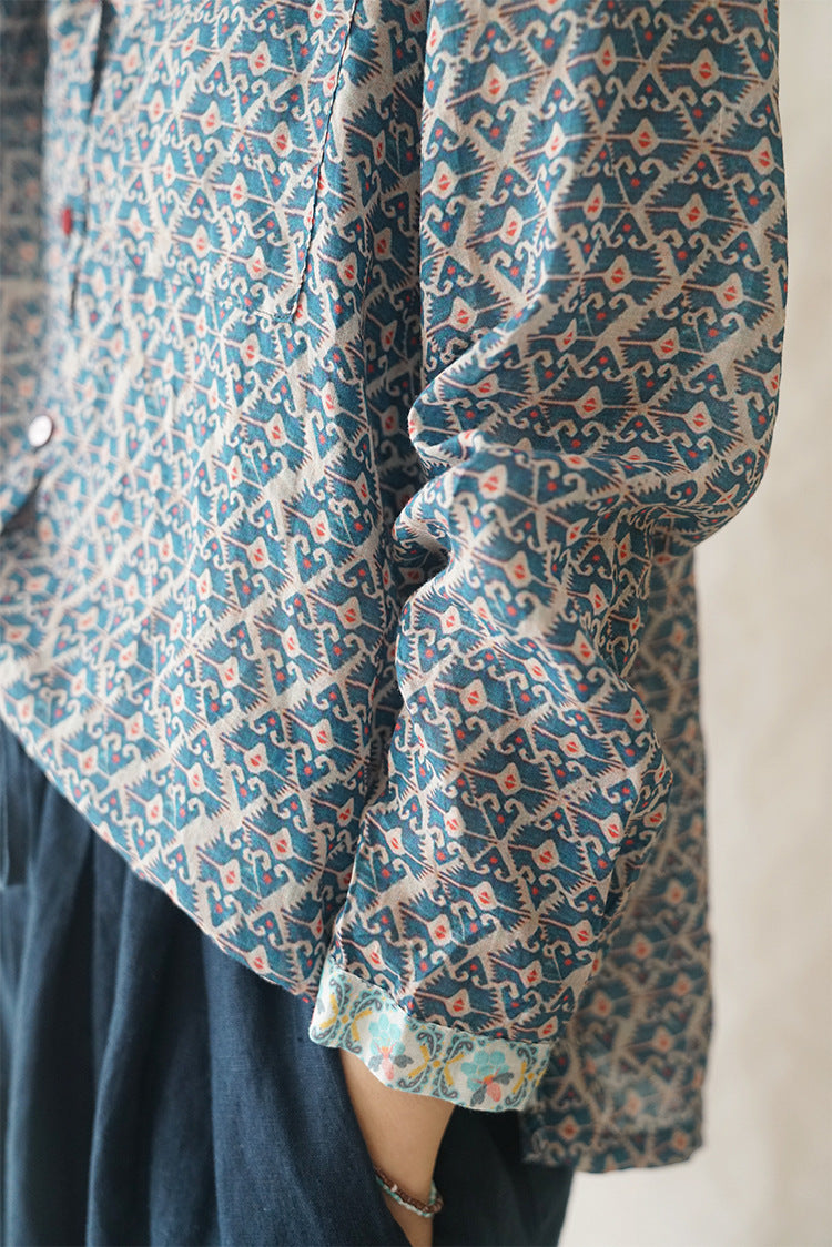Geometric Print Shirt