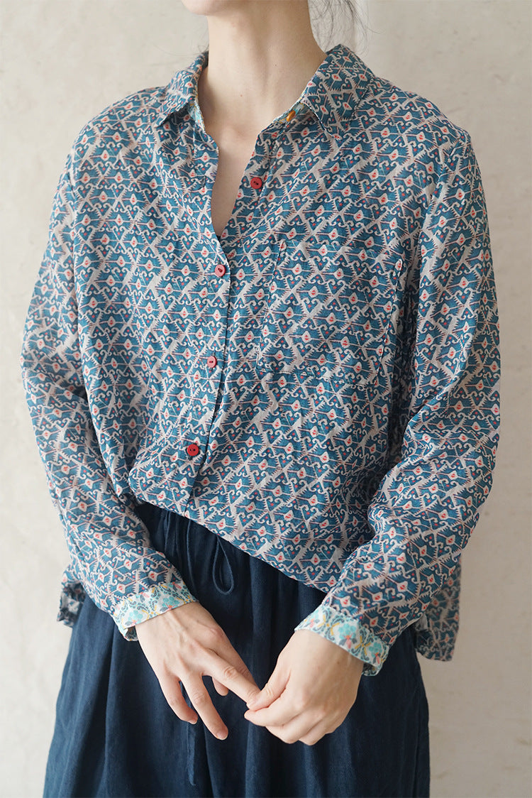 Geometric Print Shirt