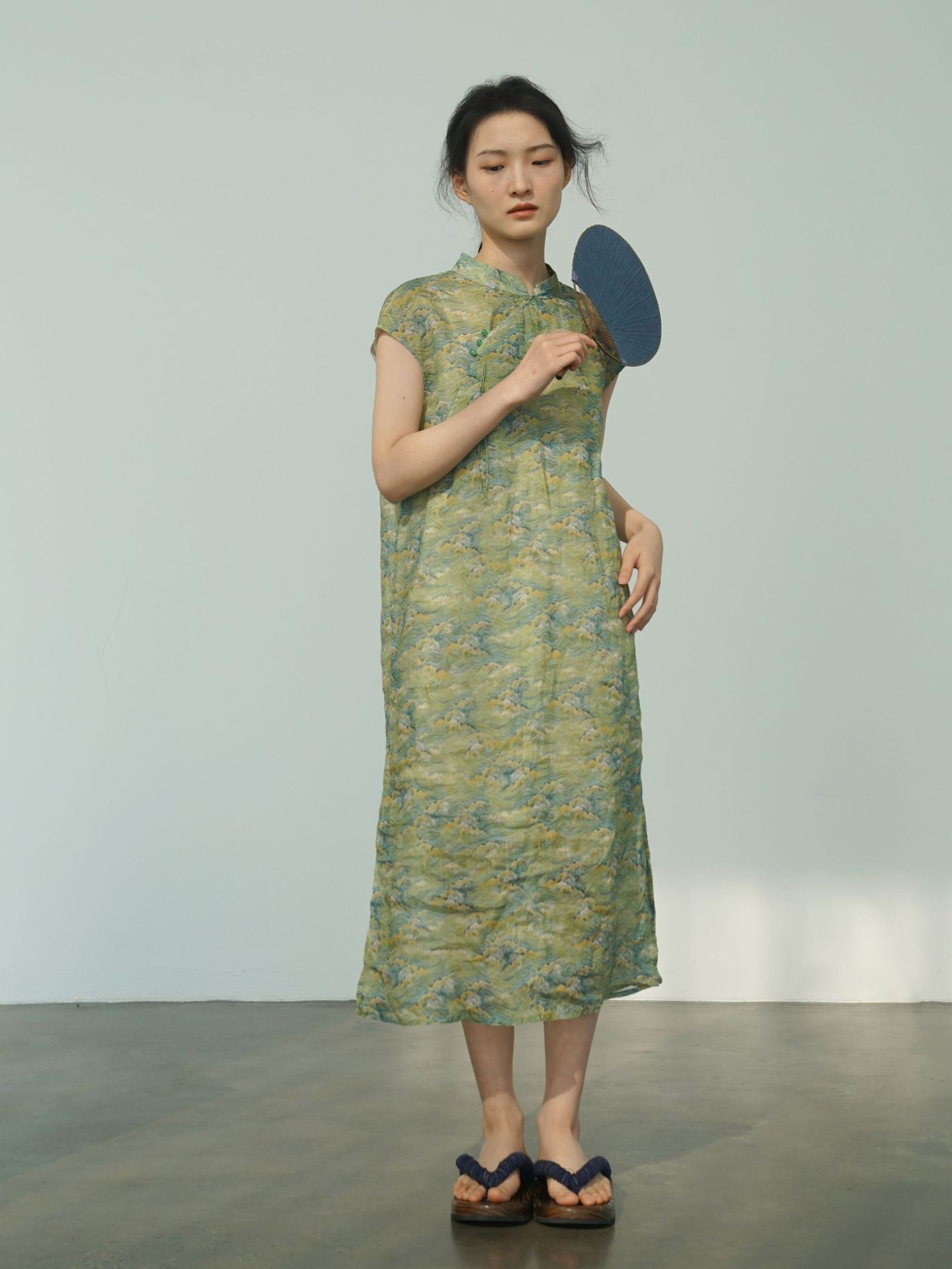 Green Mountain Cheongsam Dress