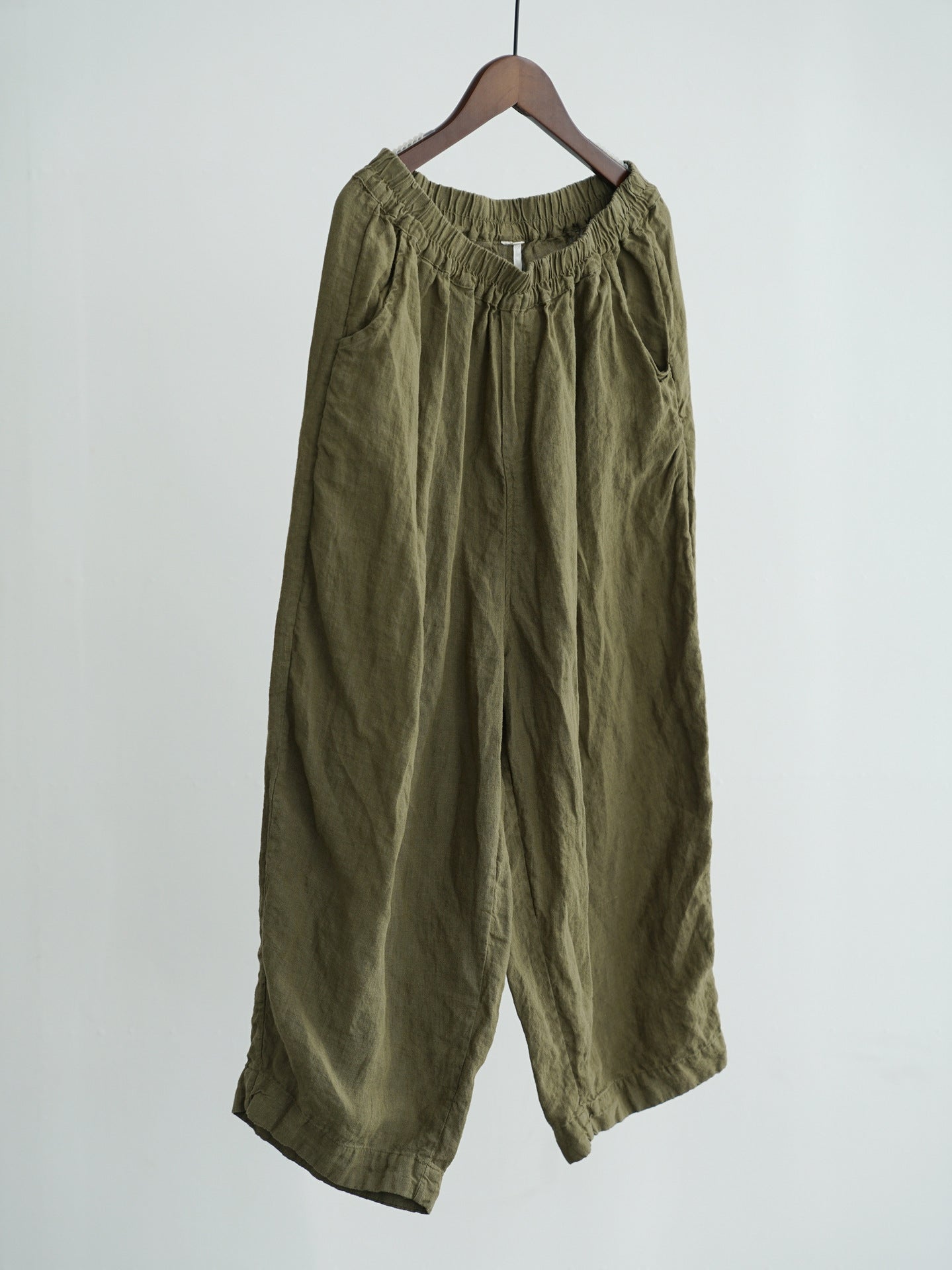 Linen Pants in Olive