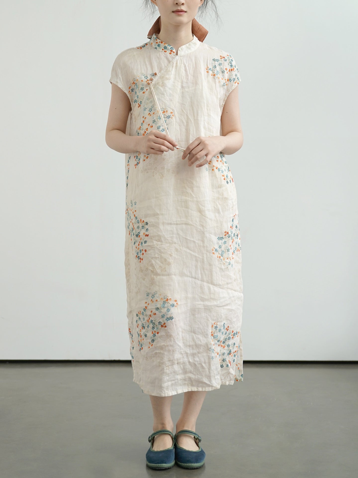 Little Floral Cheongsam Qipao Dress