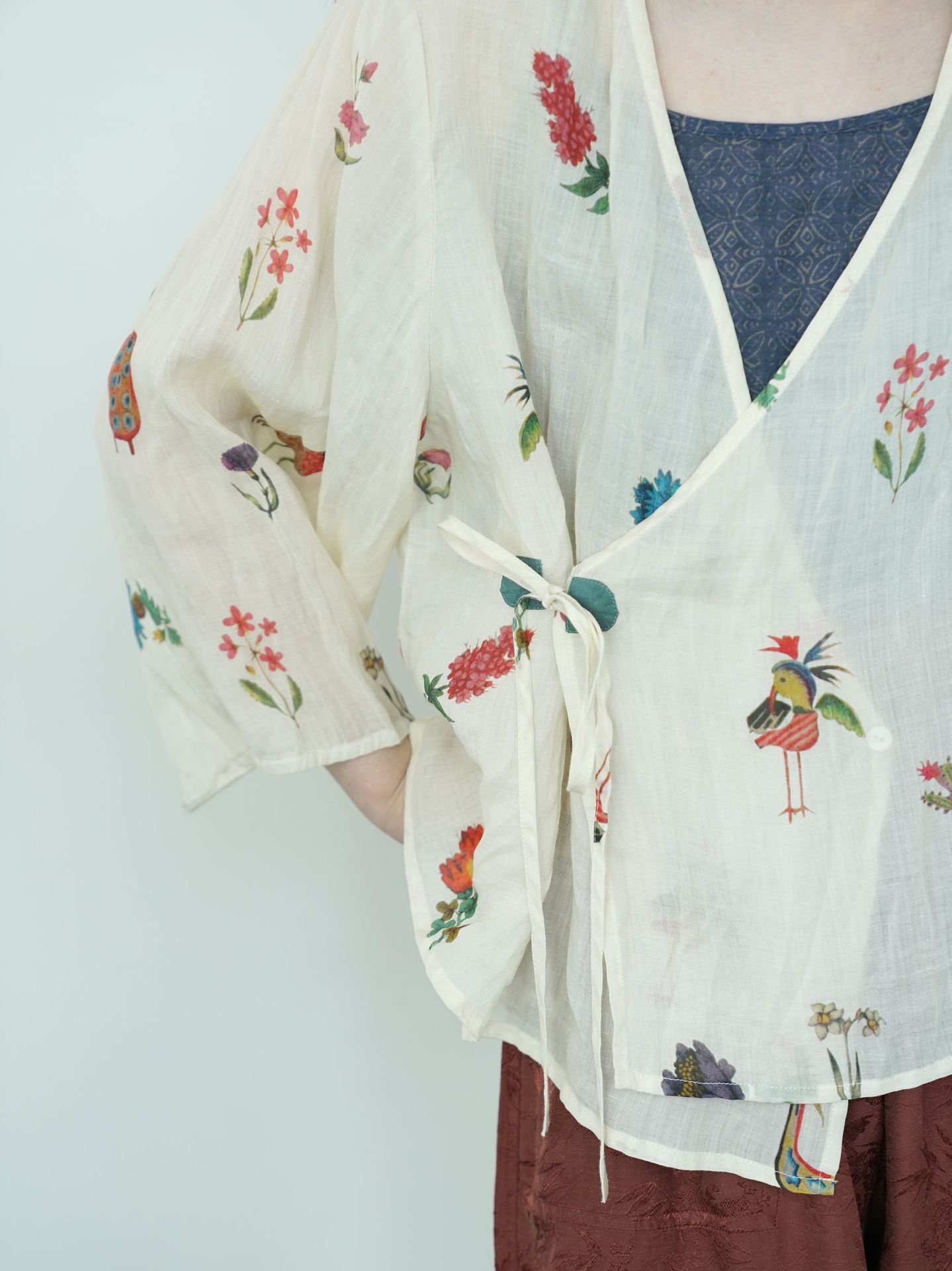 Spring Floral Kimono Top