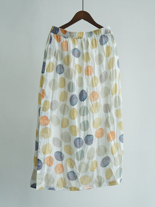 Autumn Polka Dot Skirt