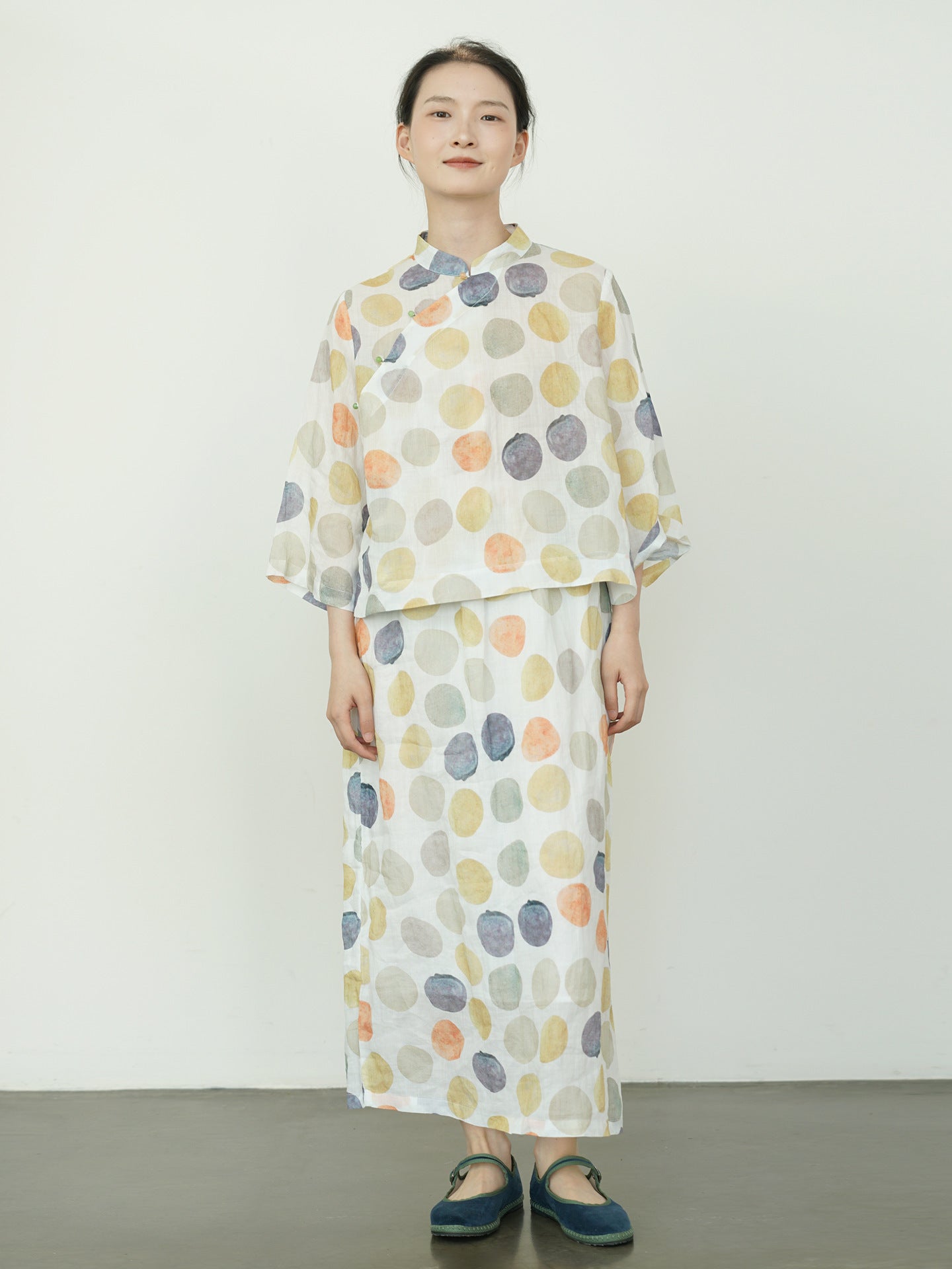 Autumn Polka Dot Skirt