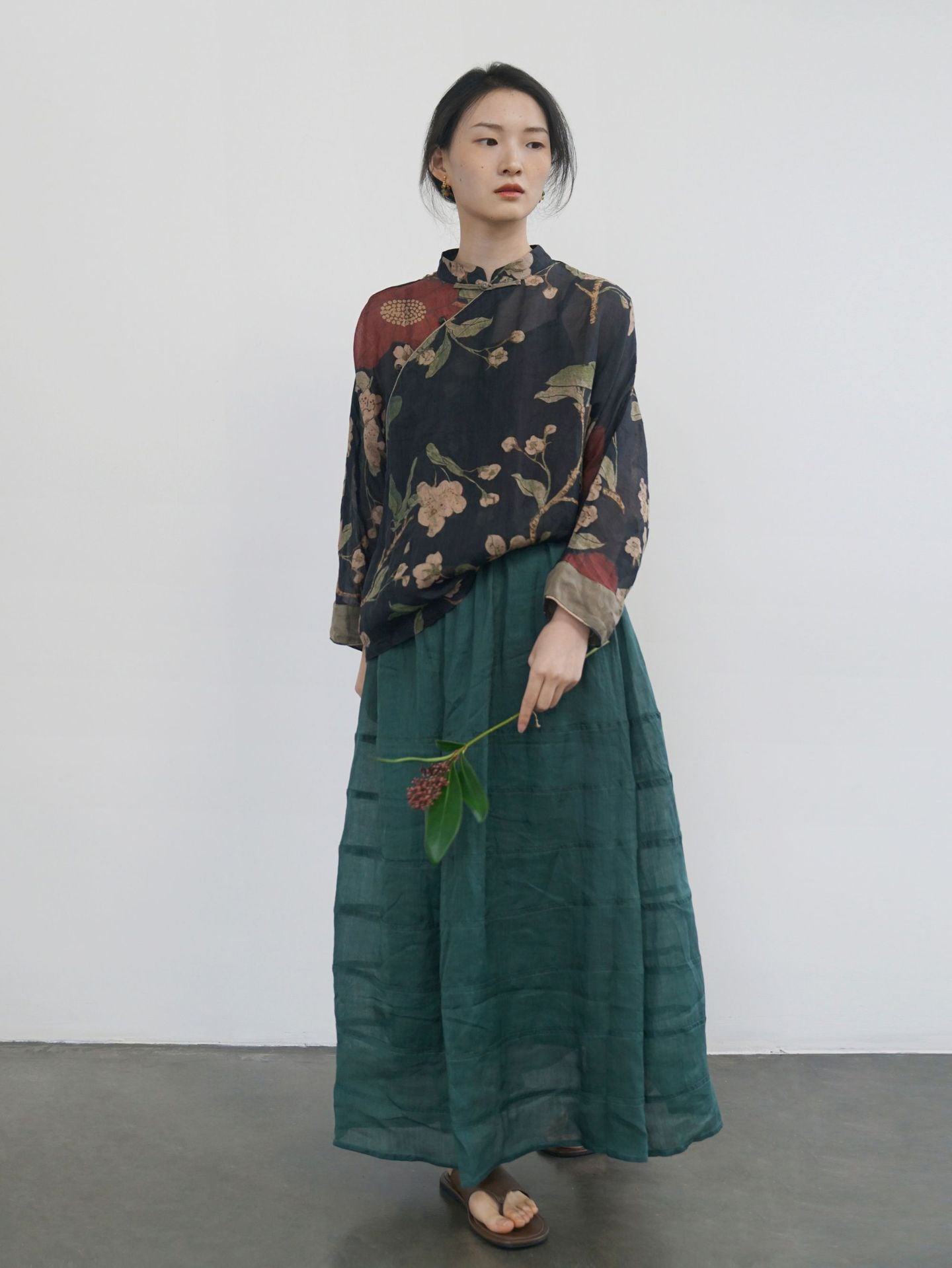 Blossom Cheongsam Top