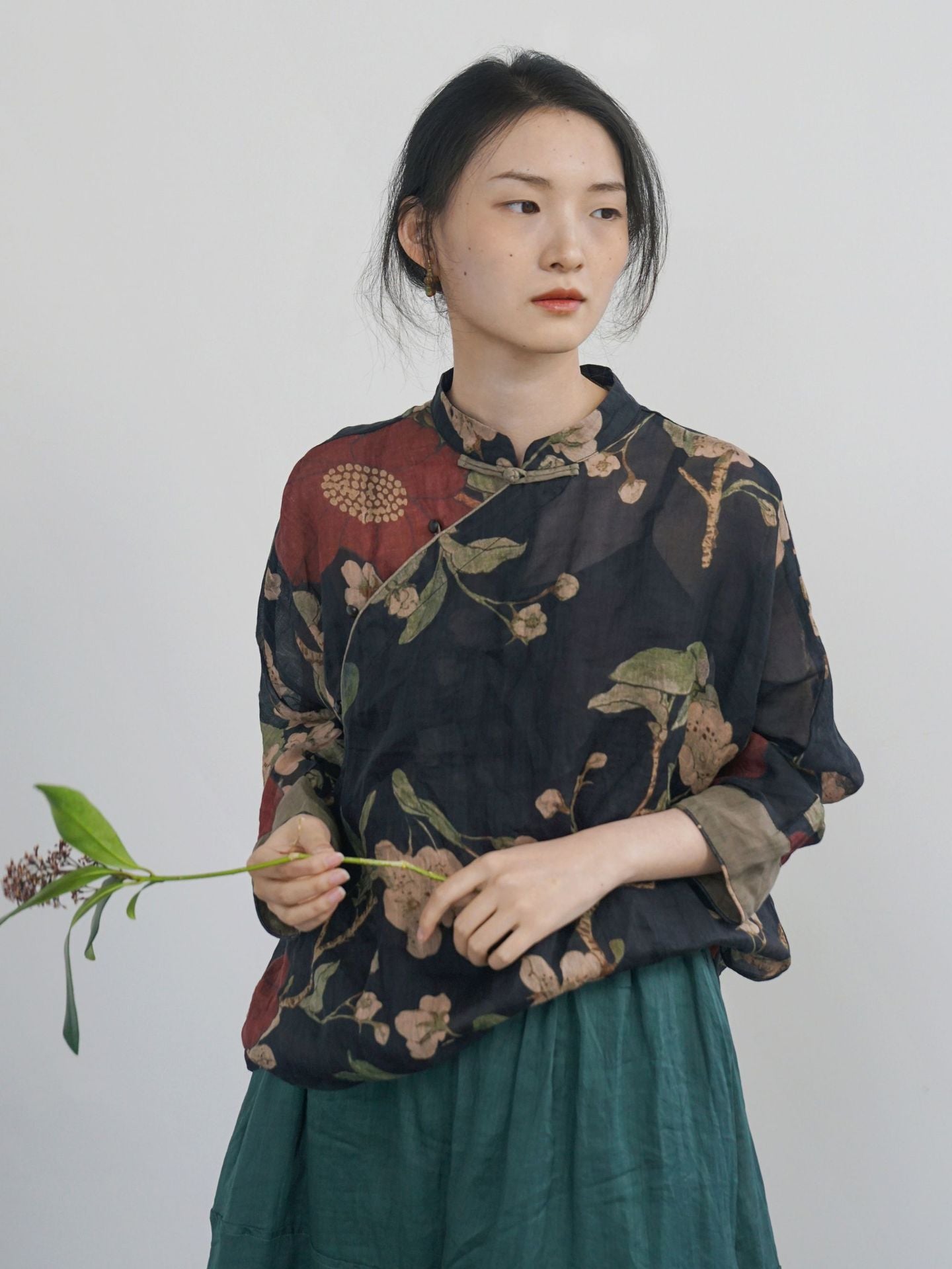 Blossom Cheongsam Top