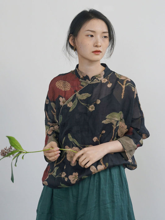 Blossom Cheongsam Top