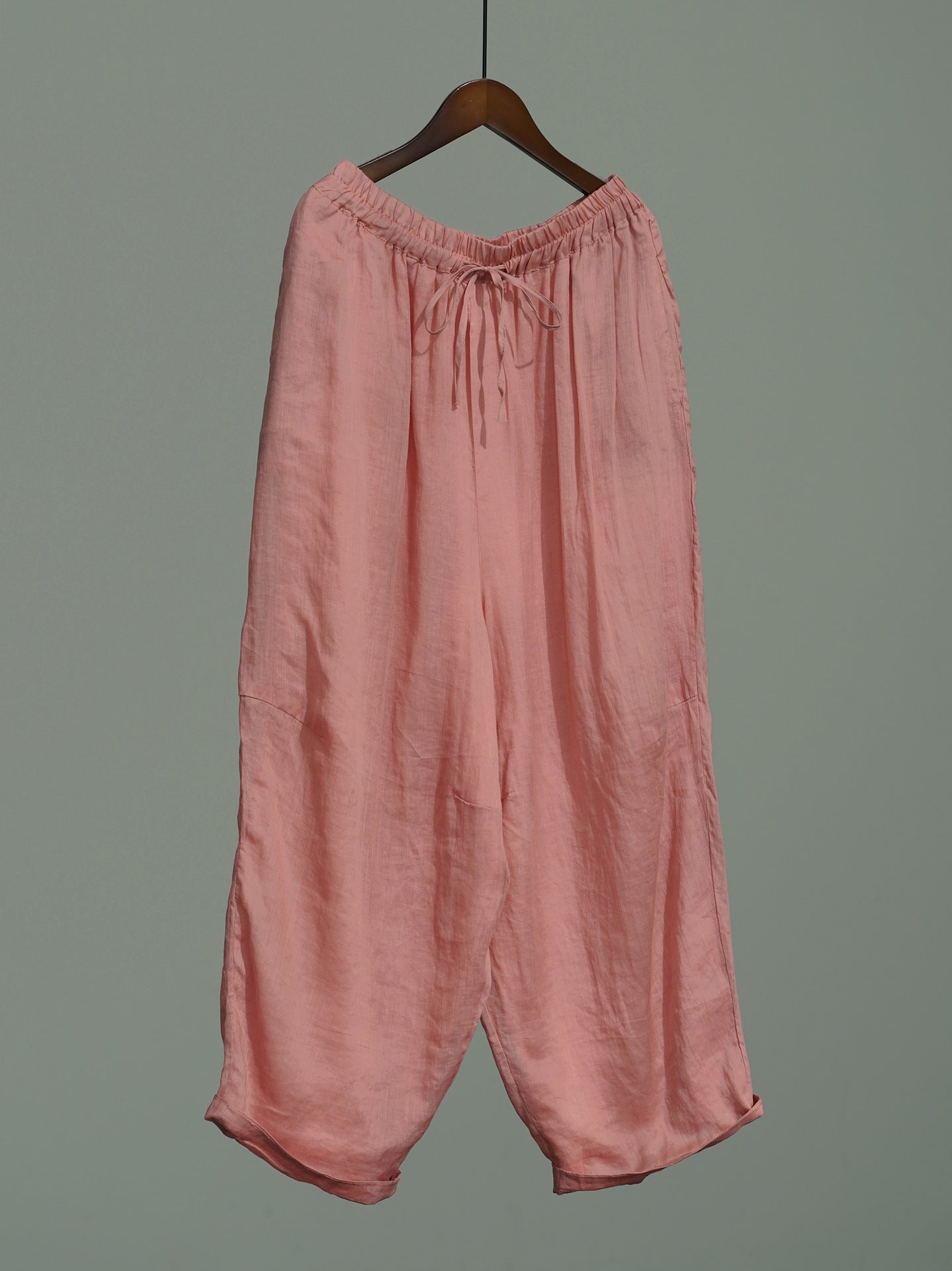 Ramie Long Pants in Pink