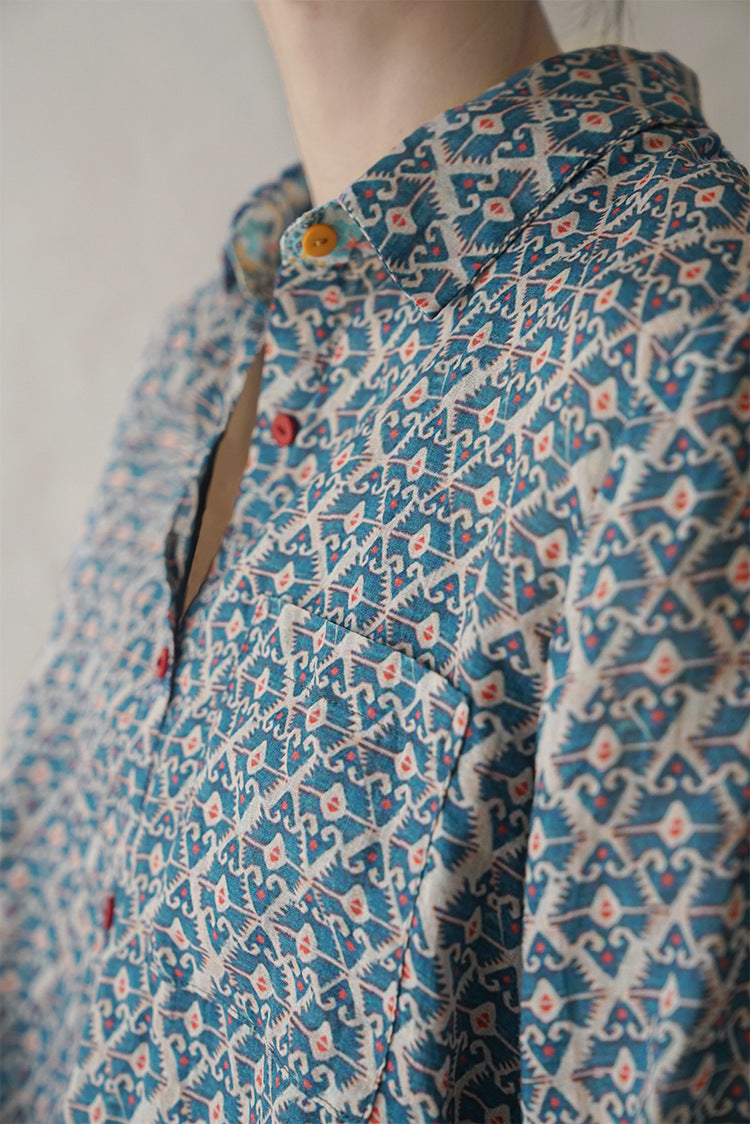 Geometric Print Shirt