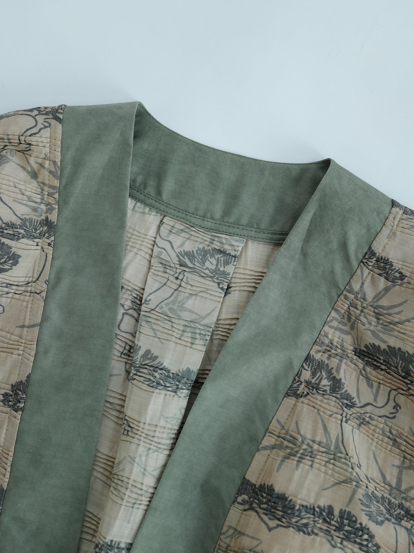 Green Pine Kimono Coat