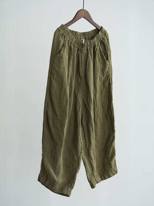 Linen Pants in Olive