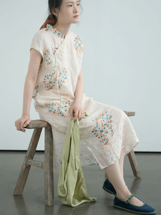 Little Floral Cheongsam Qipao Dress