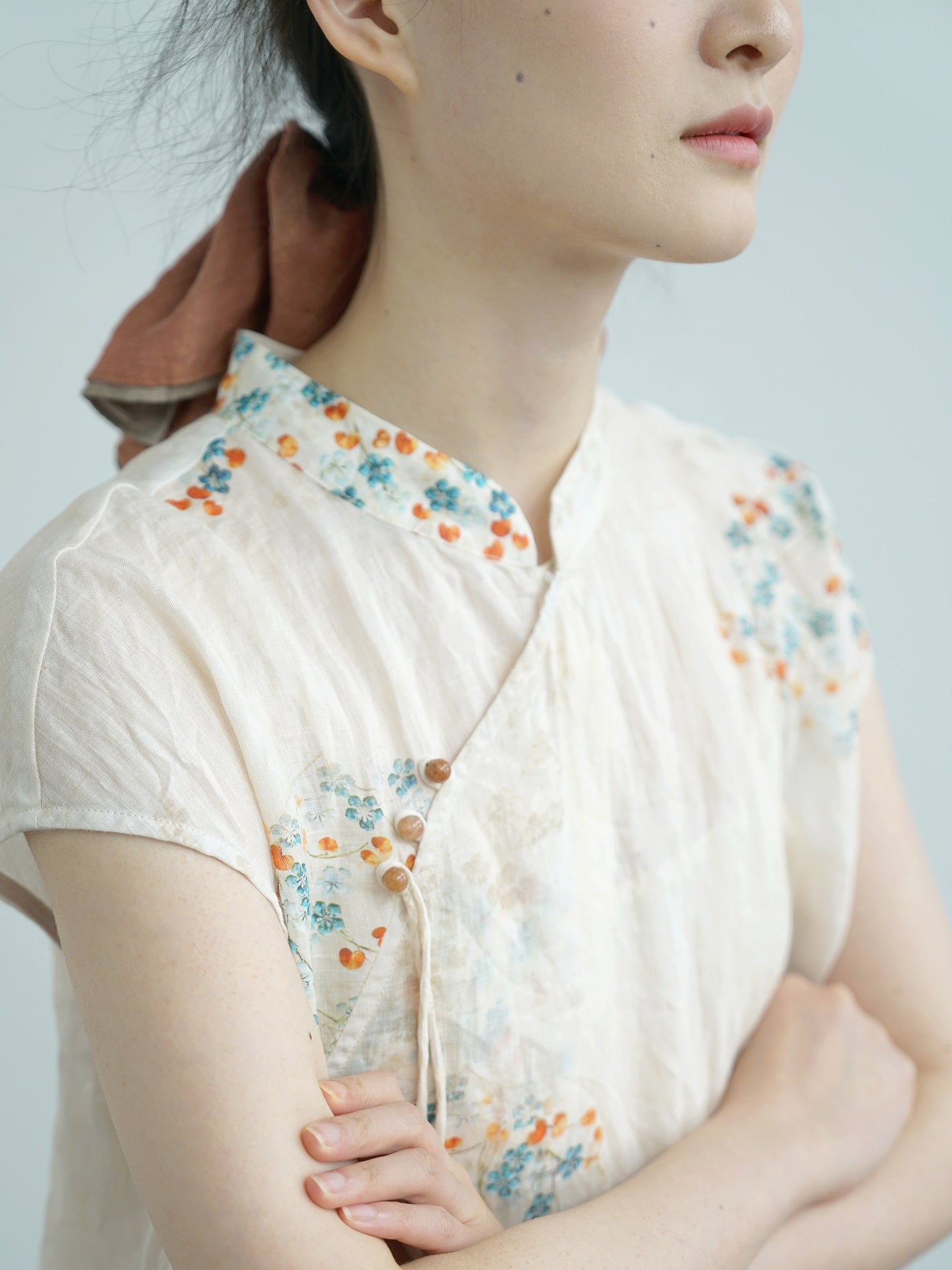 Little Floral Cheongsam Qipao Dress