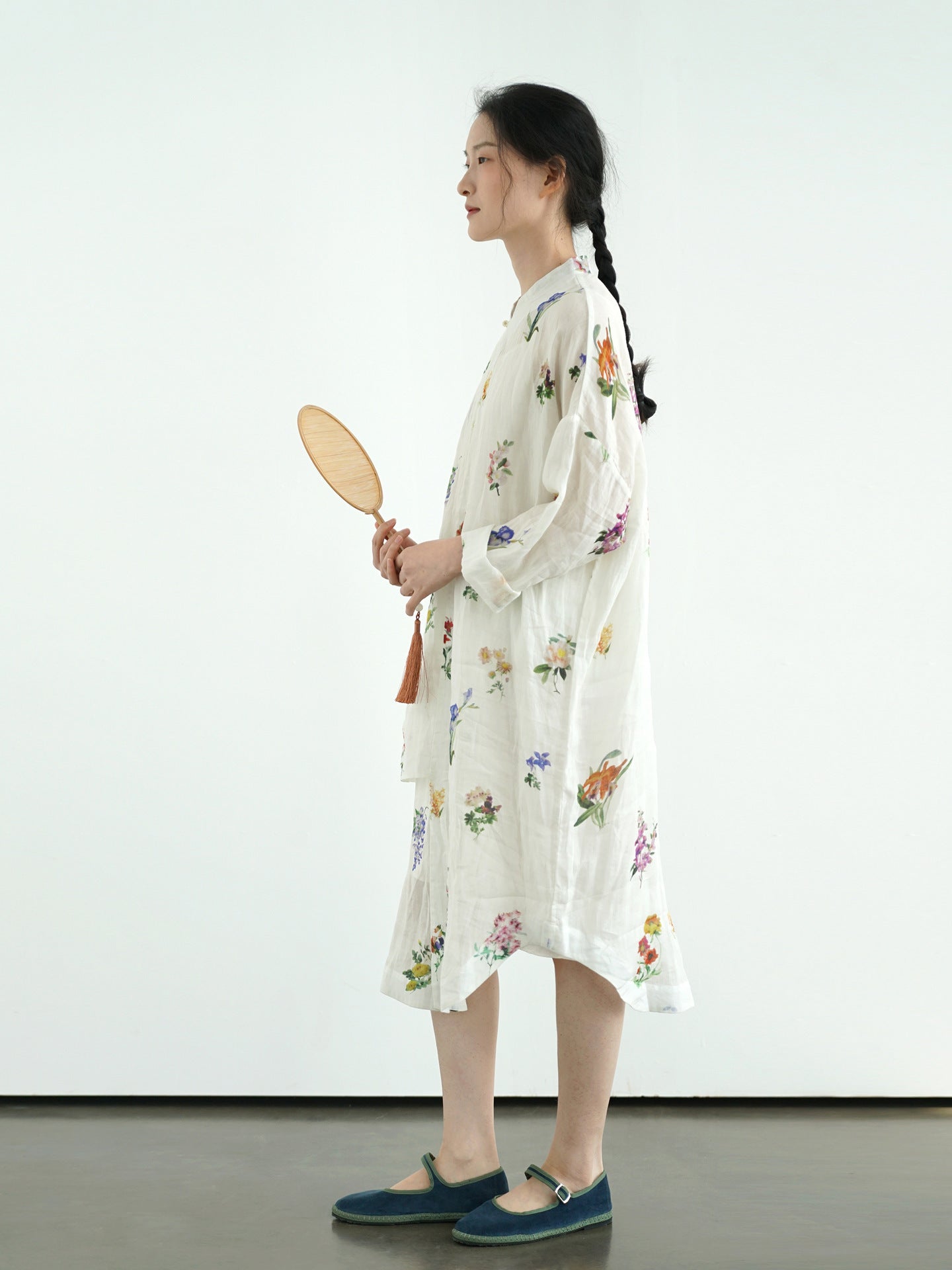 Multi Floral Cheongsam Qipao Dress