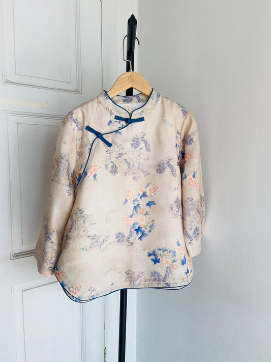 Oriental Painting Cheongsam Qipao Top