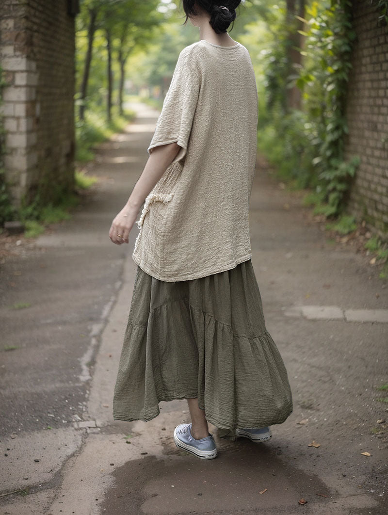 Shanqian Skirt in Olive