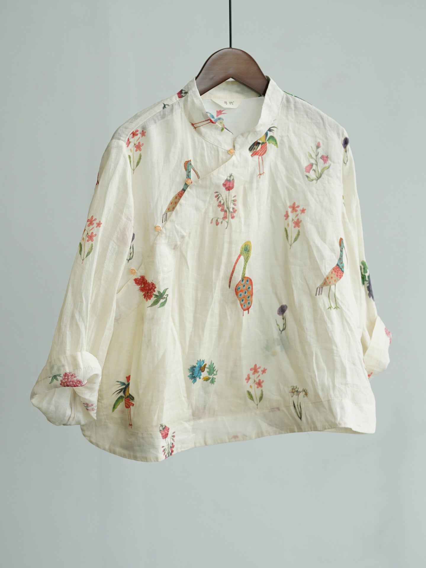 Spring Floral Cheongsam Qipao Top