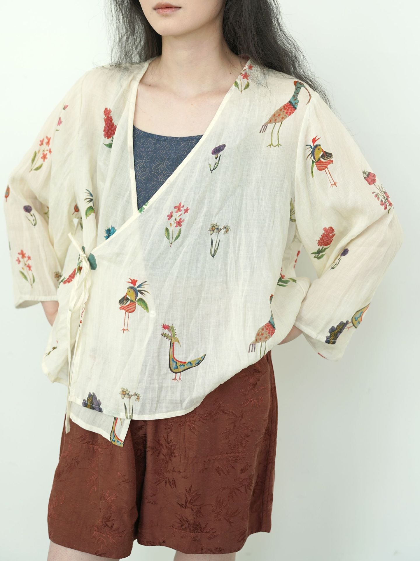 Spring Floral Kimono Top