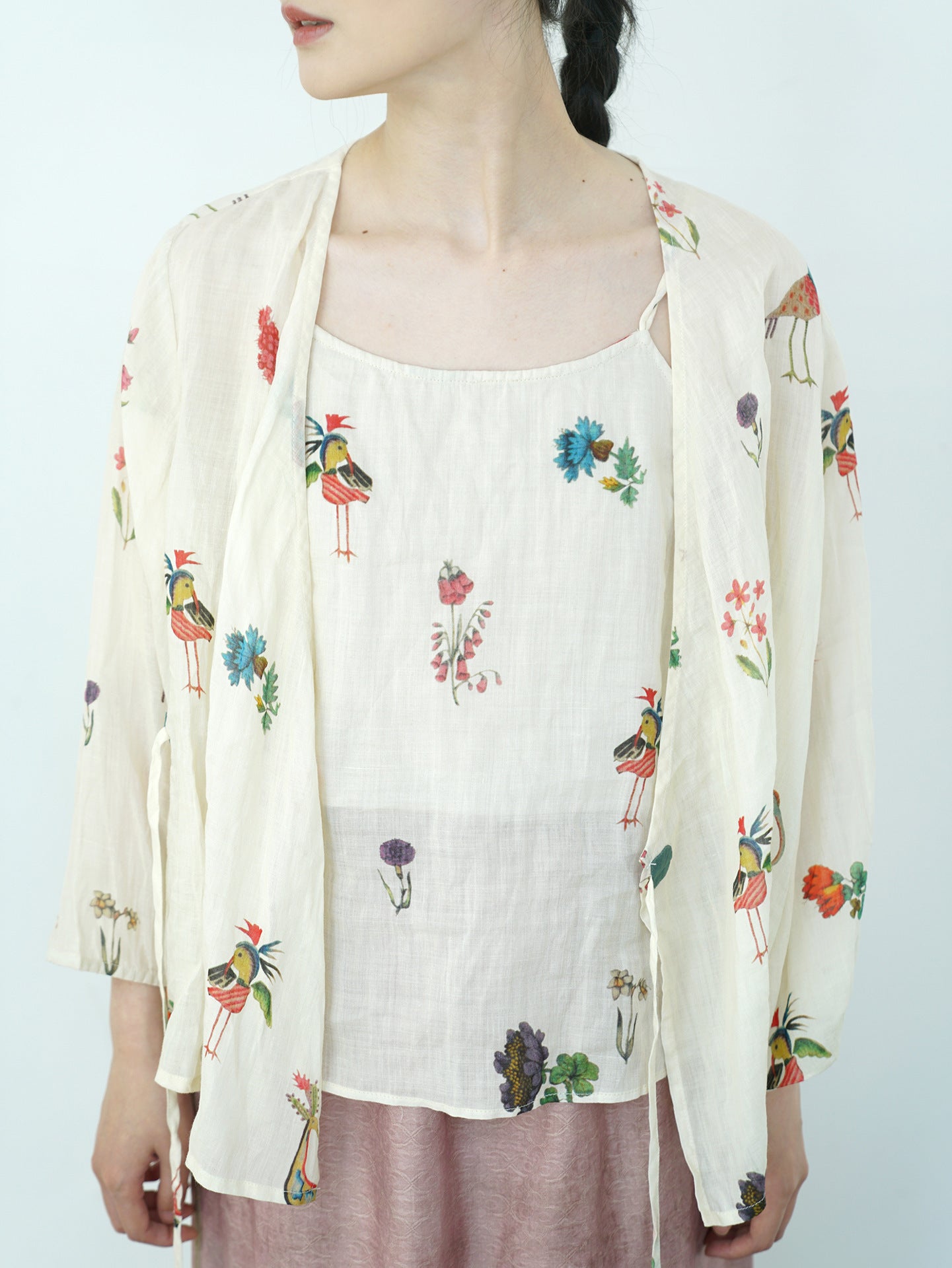 Spring Floral Spaghetti Strap Top
