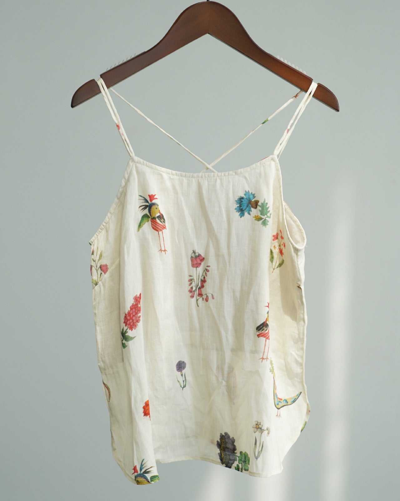 Spring Floral Spaghetti Strap Top
