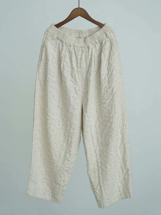 Washed Linen Long Pants in Natural